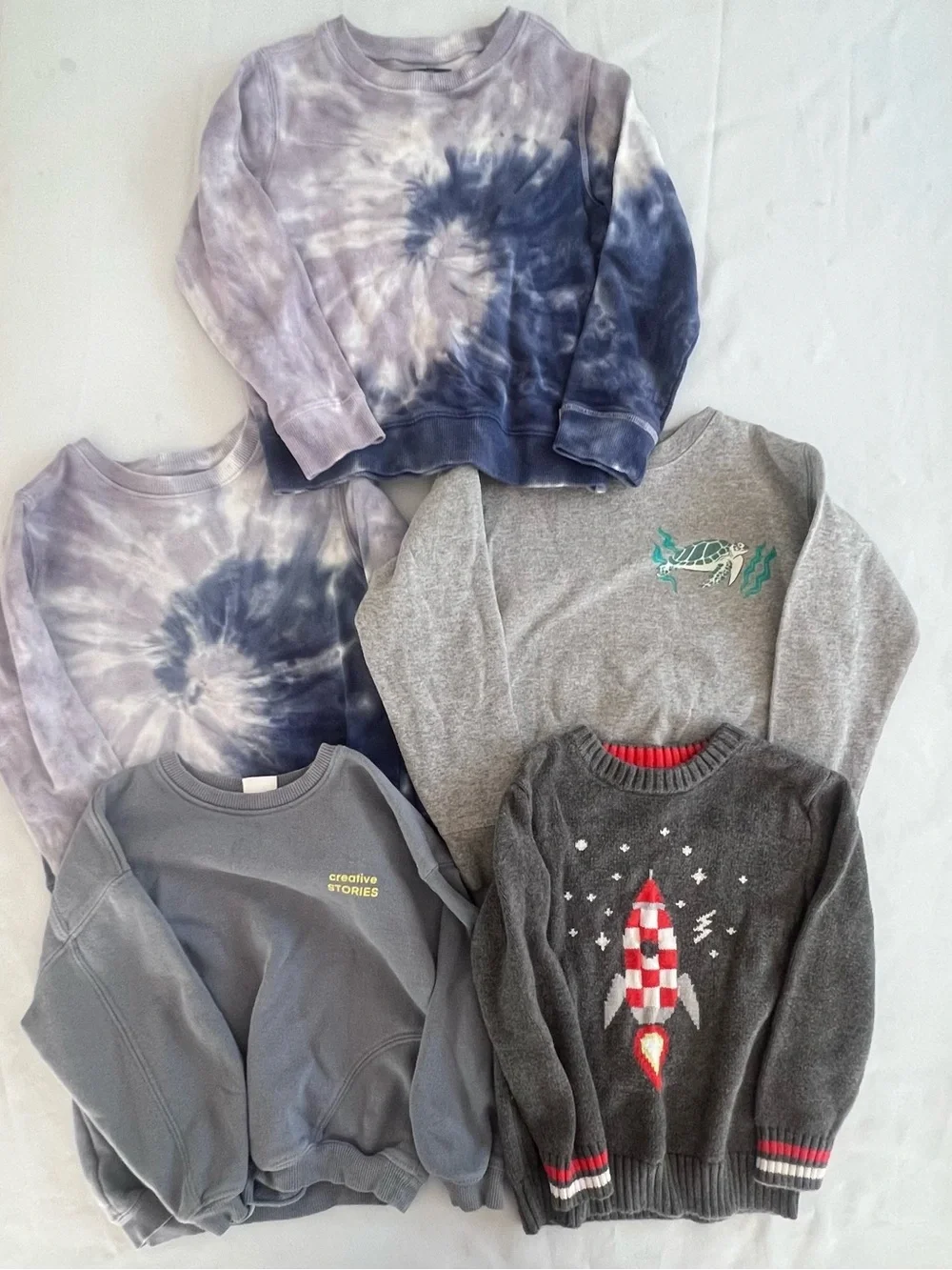 Kids Crewneck sweater Lot-Bundle- Zara, Oshkosh, Cat and Jack